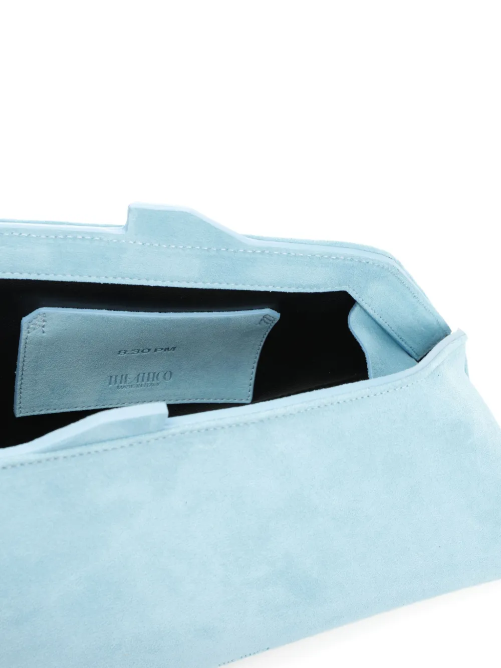 The Attico 8.30 suède clutch Blauw