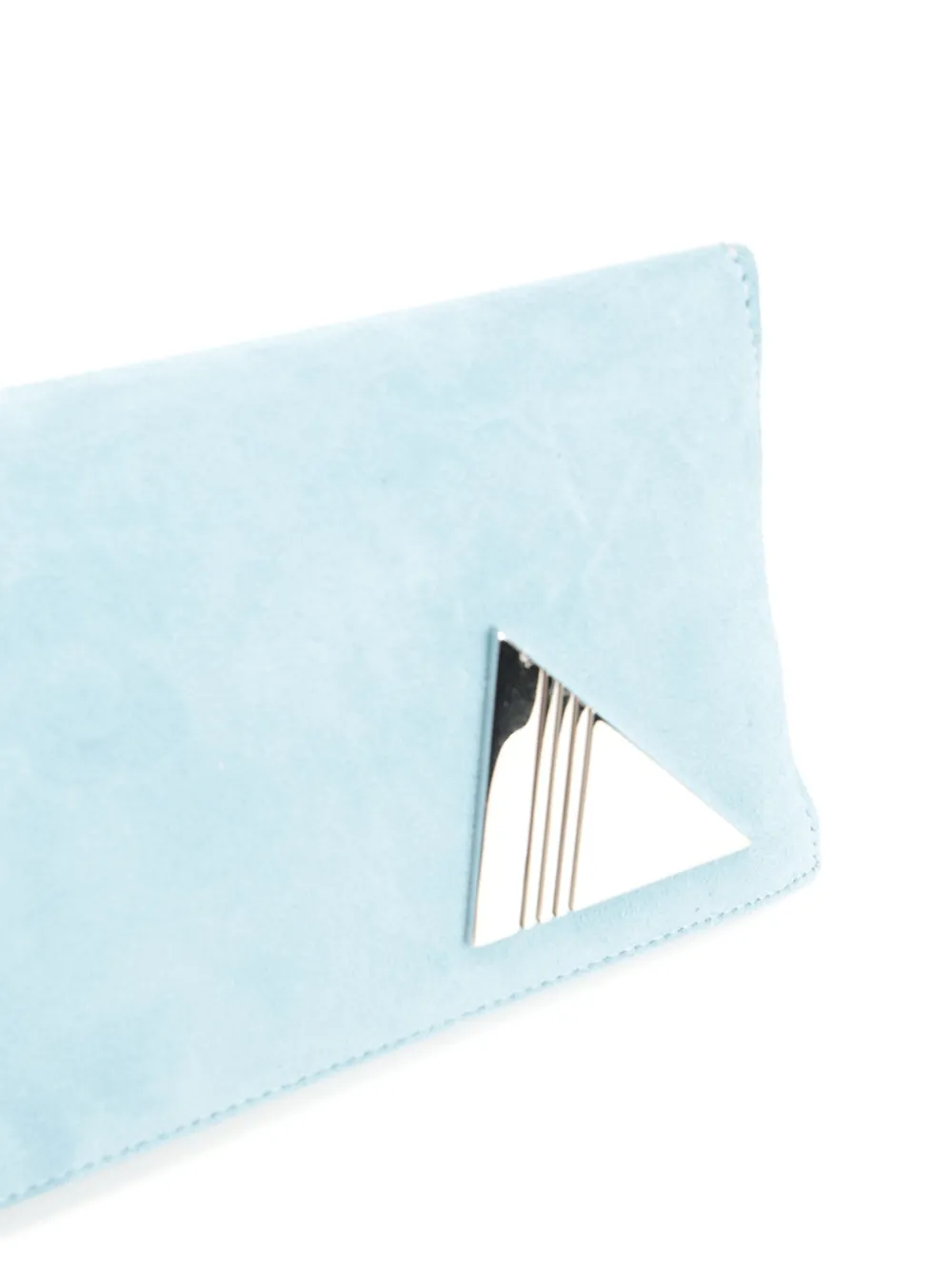 The Attico 8.30 suède clutch Blauw