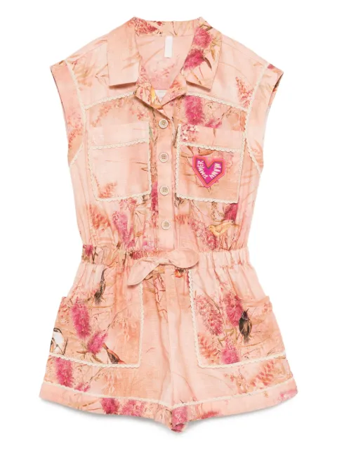 ZIMMERMANN Kids Cascadian floral-print playsuit