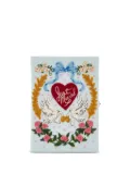 Olympia Le-Tan embroidered-doves clutch bag - Blue