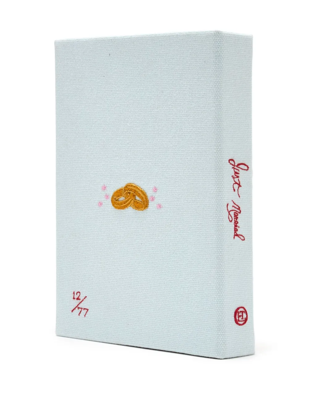 Olympia Le-Tan embroidered-doves clutch bag - Blauw