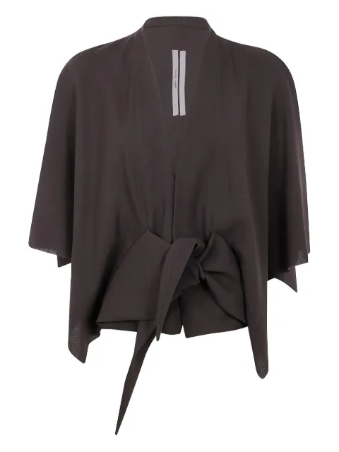 Rick Owens توب بكيب وربطة أمامية