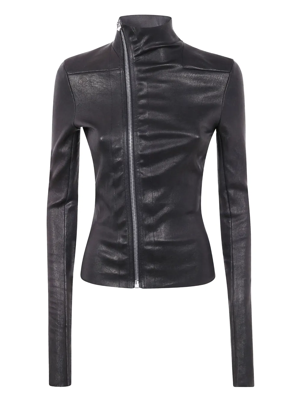 Rick Owens Jack met hoge hals Zwart