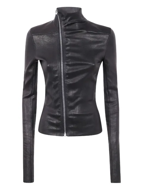 Rick Owens high-neck zip-front jacket