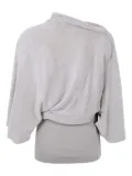 Rick Owens draped cowl-neck top - Neutrals