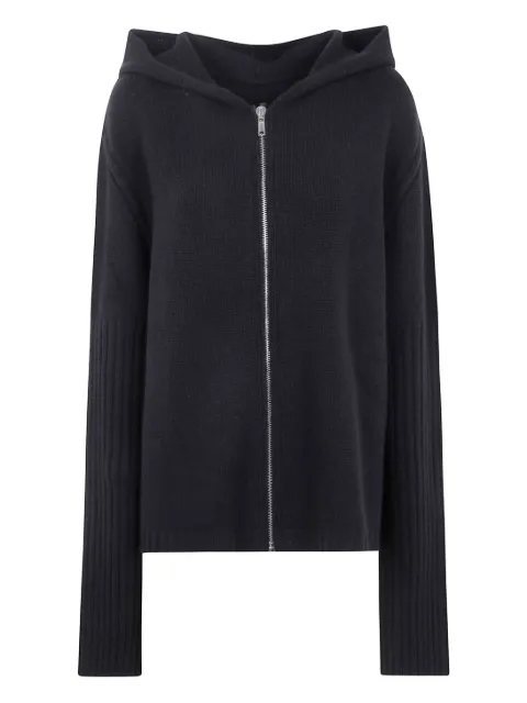 Rick Owens hooded zip-up cardigan