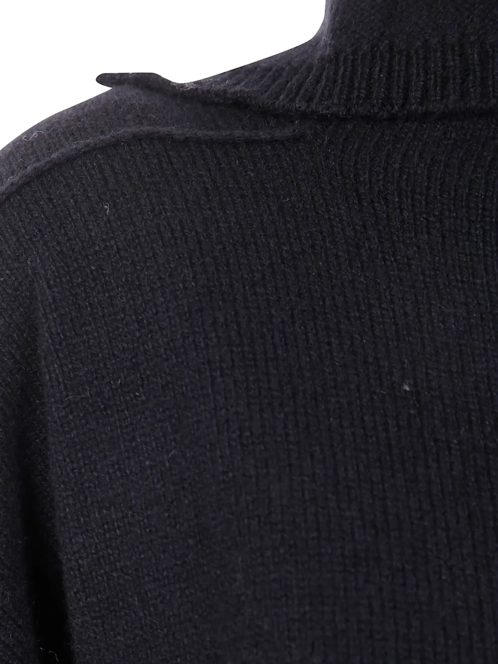 Rick Owens Kasjmier trui met kraag Zwart