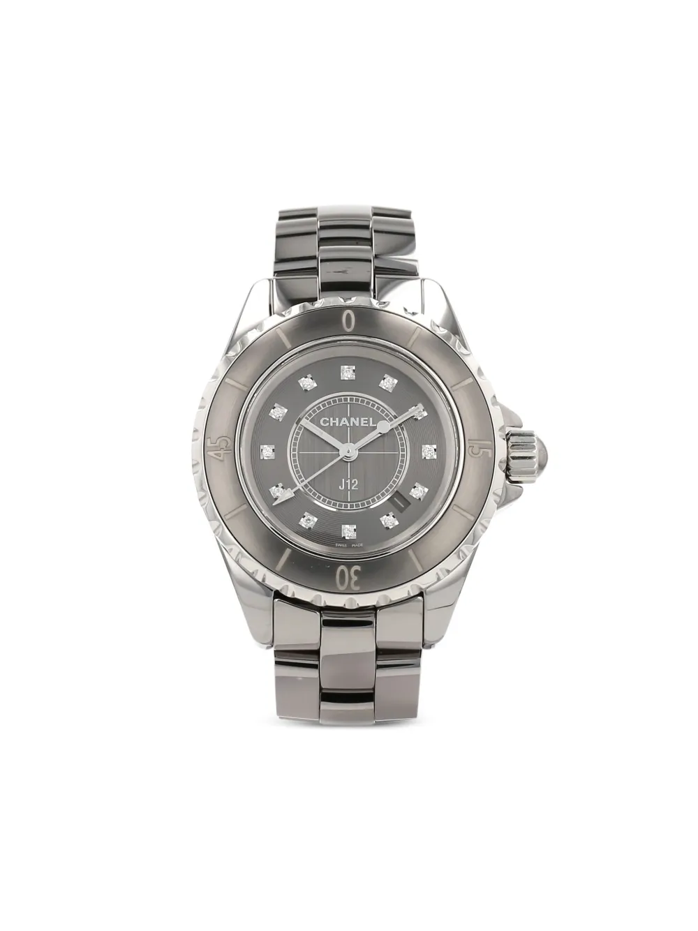 CHANEL Pre-Owned reloj J12 Joailerie de 34mm 2010 | gris | Image 1