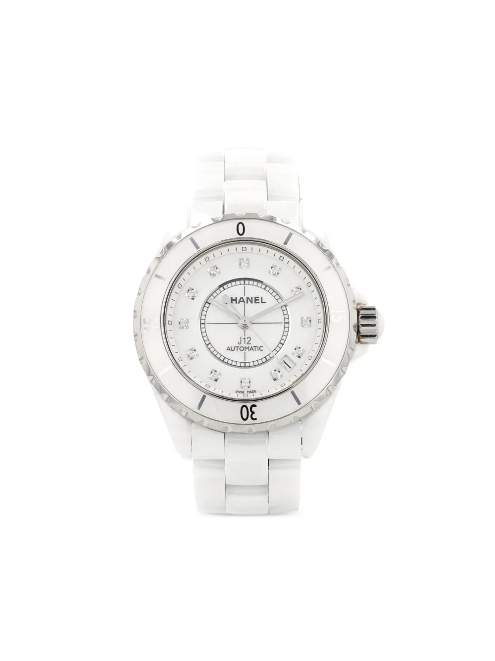 CHANEL Pre-Owned 2010s J12 ジュワイアリー 39mm - ホワイト CHANEL Pre-Owned 2010s J12 ジュワイアリー 39mm - ホワイト