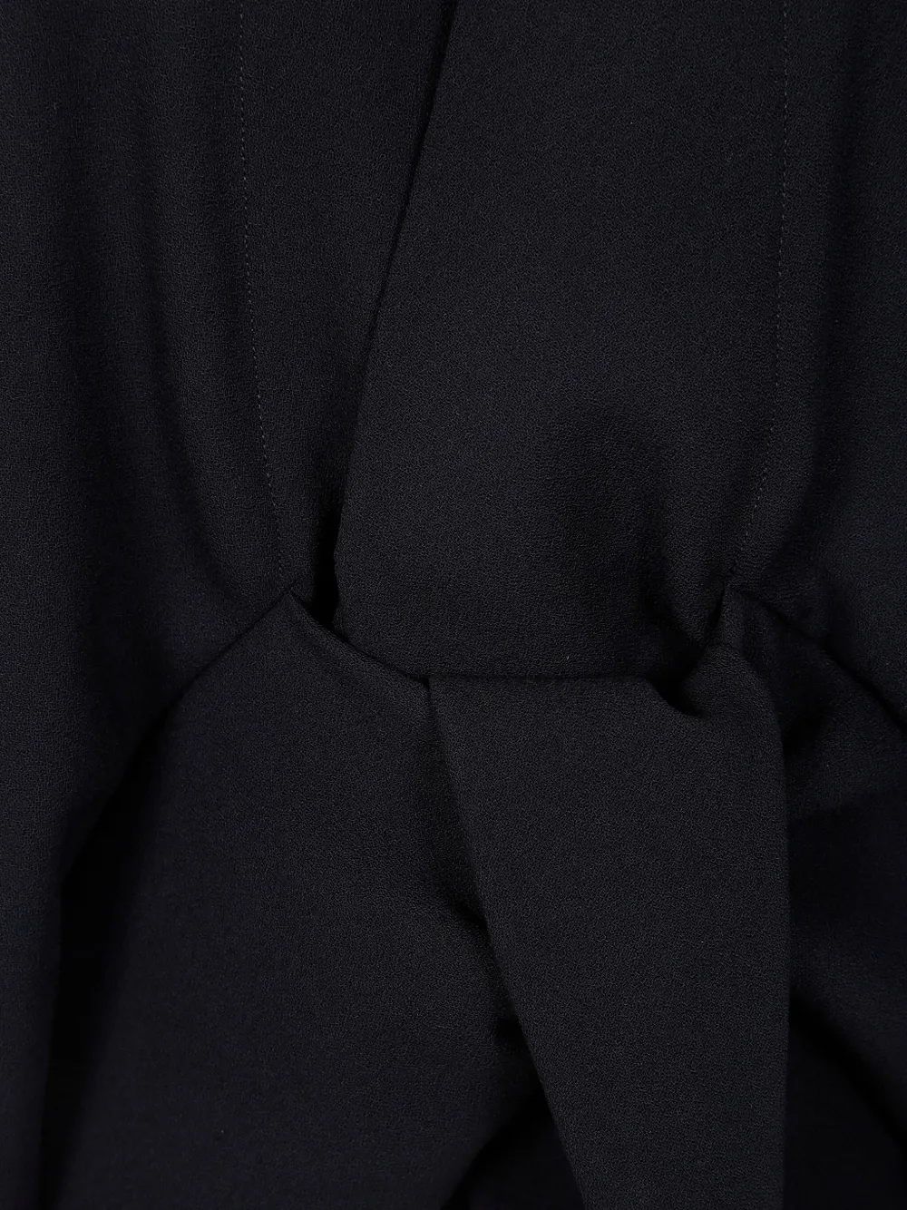 Rick Owens Top met gestrikte voorkant en cape-design Zwart