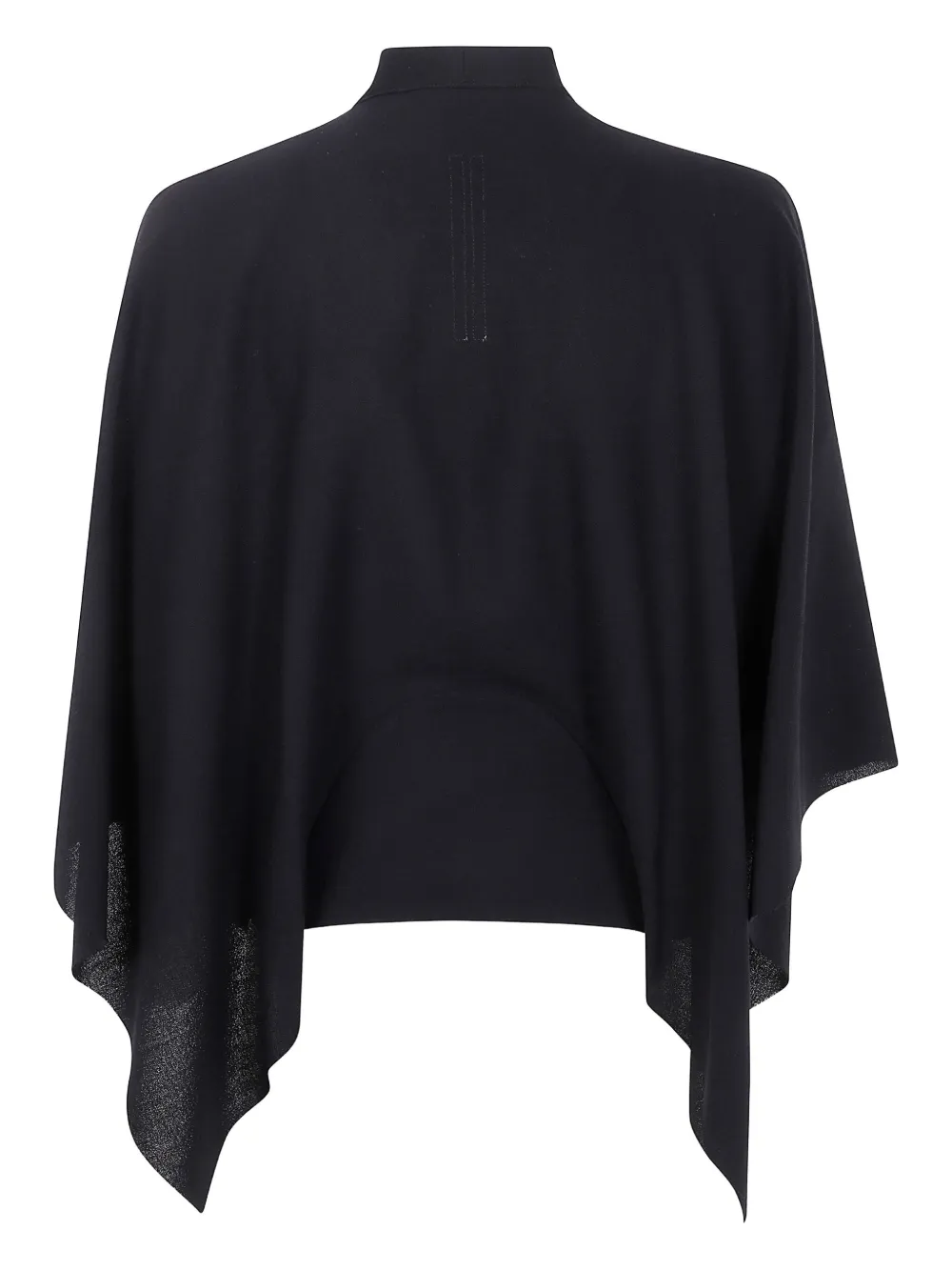 Rick Owens Top met gestrikte voorkant en cape-design Zwart