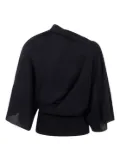 Rick Owens draped asymmetric top - 09 BLACK