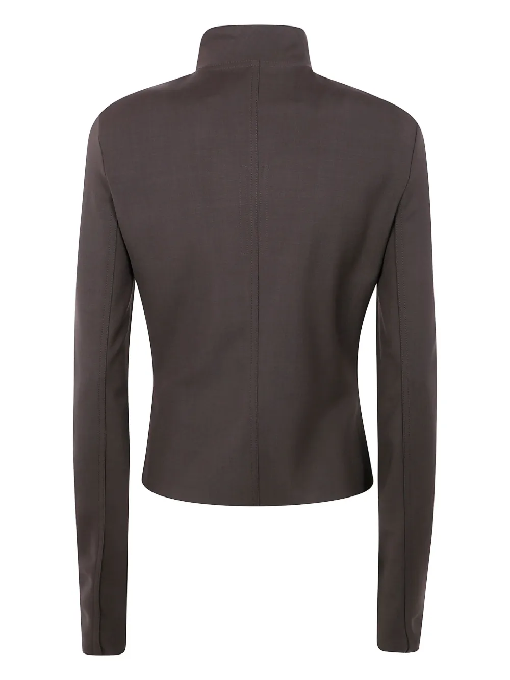 Rick Owens Gary jack met hoge hals en rits Bruin