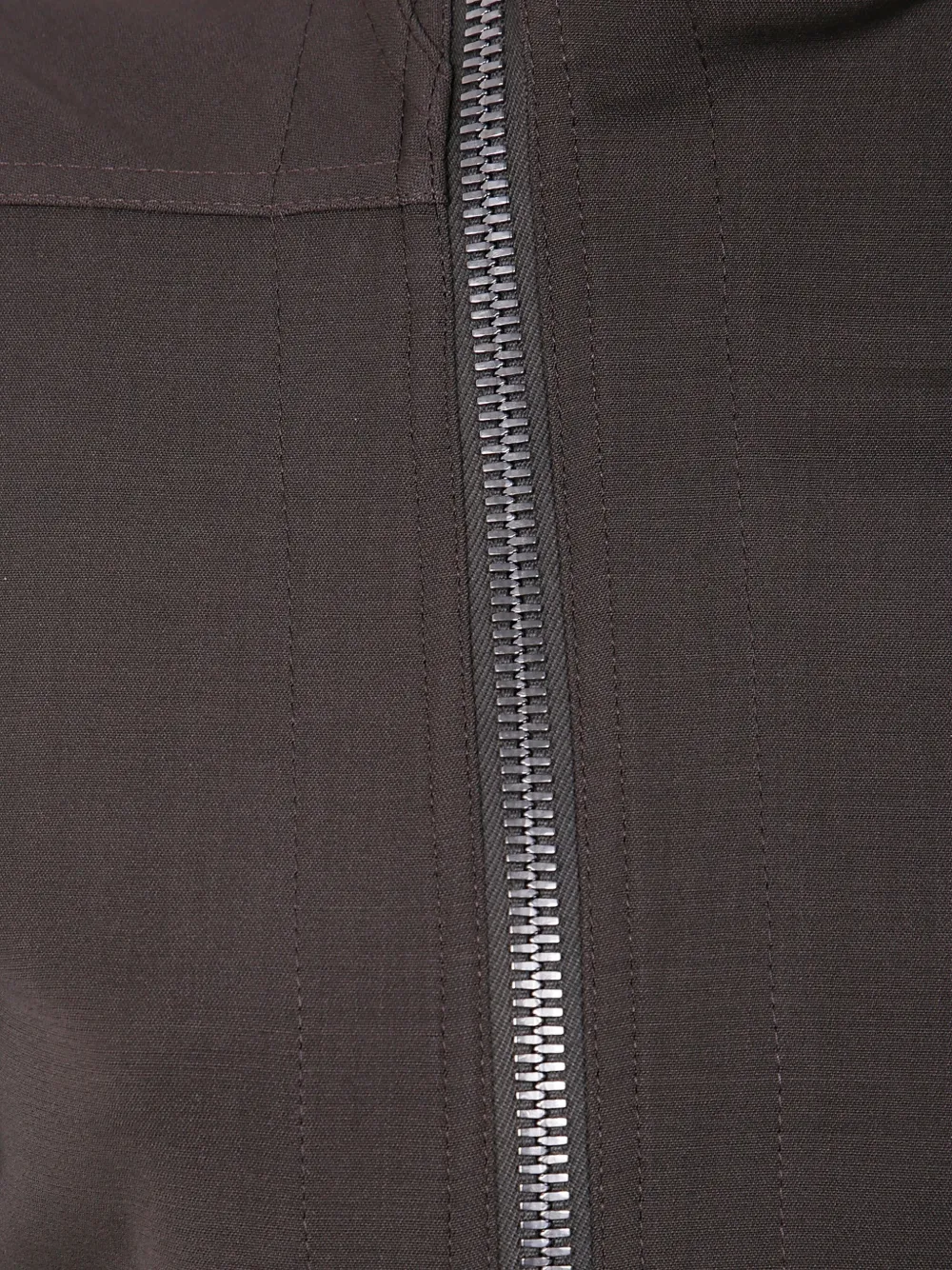 Rick Owens Gary jack met hoge hals en rits Bruin