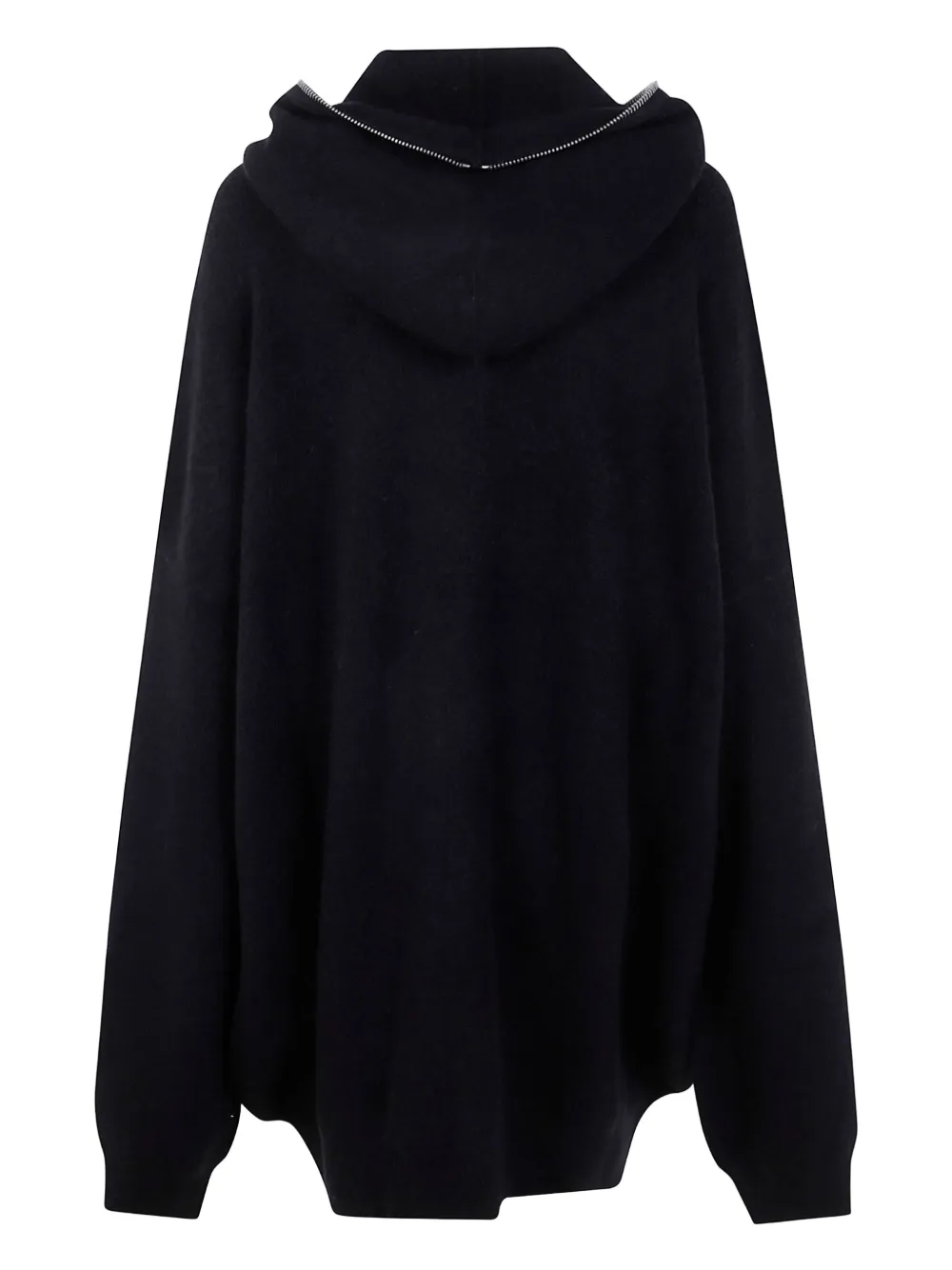 Rick Owens zip-up hoodie Zwart