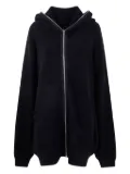 Rick Owens zip-up hoodie - Black