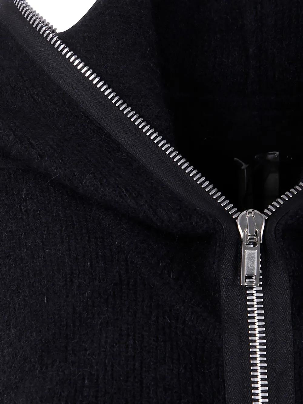 Rick Owens zip-up hoodie Zwart