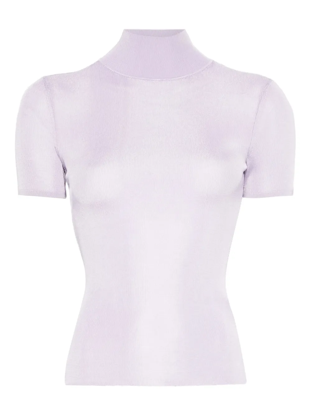 Self-Portrait Top met hoge hals Paars