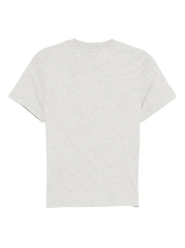 【関税込み】AMI Paris グレー Ami de Coeur Tシャツ AMI Paris Ami De Coeur-embroidered T-shirt | Grey | FARFETCH