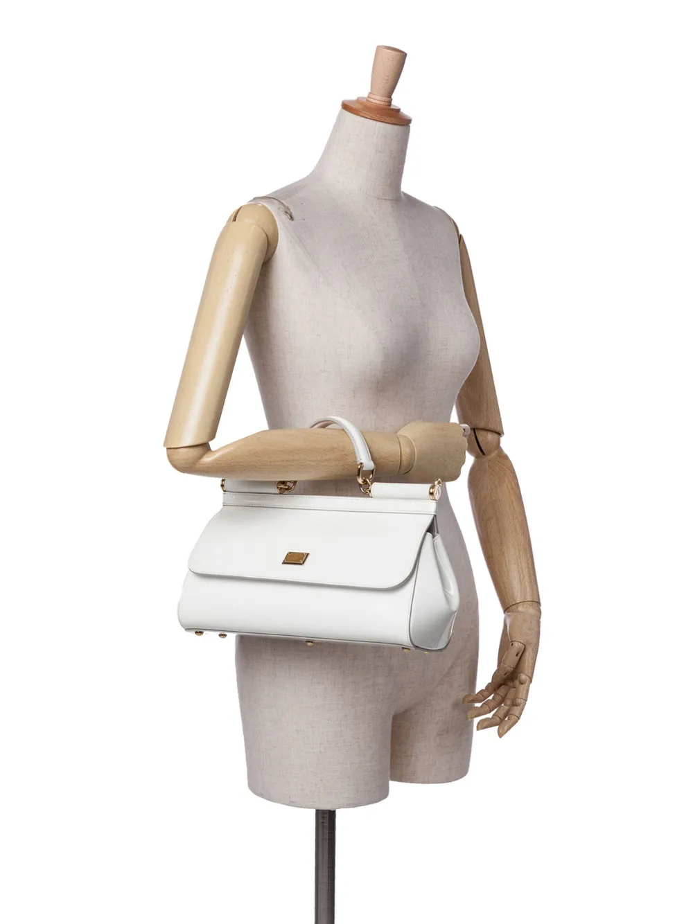 Dolce & Gabbana Pre-Owned 2021-2025 Polished Calfskin Elongated Sicily Handbag satchel | Pre-Owned | Image 2