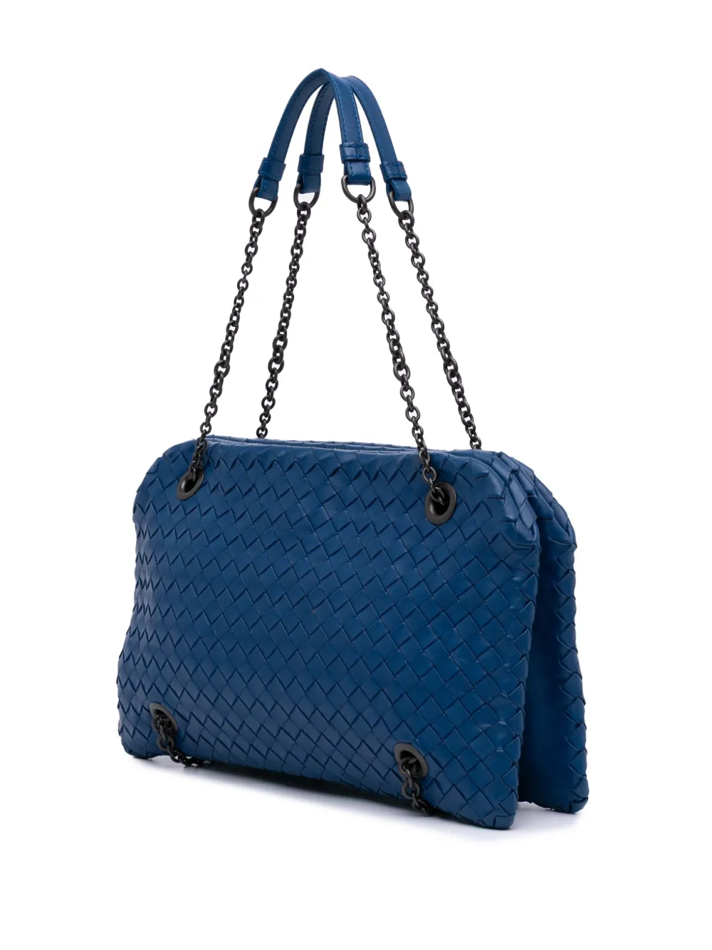 Pre-owned Bottega Veneta 2012-2024 Nappa Intrecciato Duo Shoulder Bag