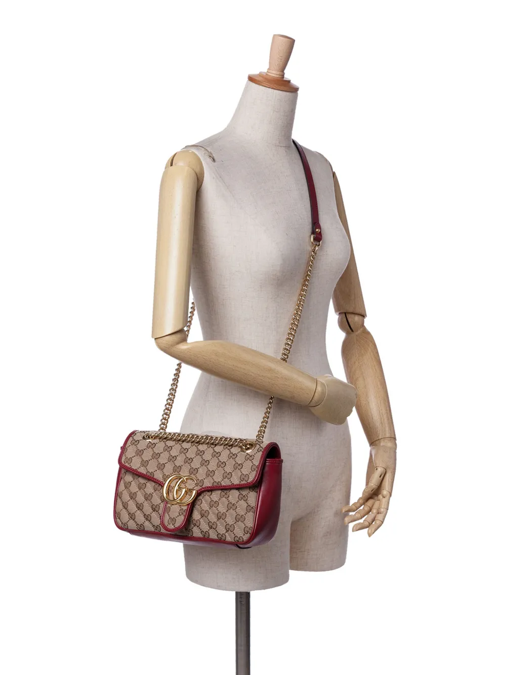 Gucci Pre-Owned 2016-2024 Small GG Marmont Matelasse Canvas Flap crossbody bag | Pre-Owned | Image 2