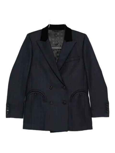 Blazé Milano Resolute Everyday velvet-collared double-breasted blazer