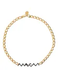 Marni chain-link brass necklace - Gold