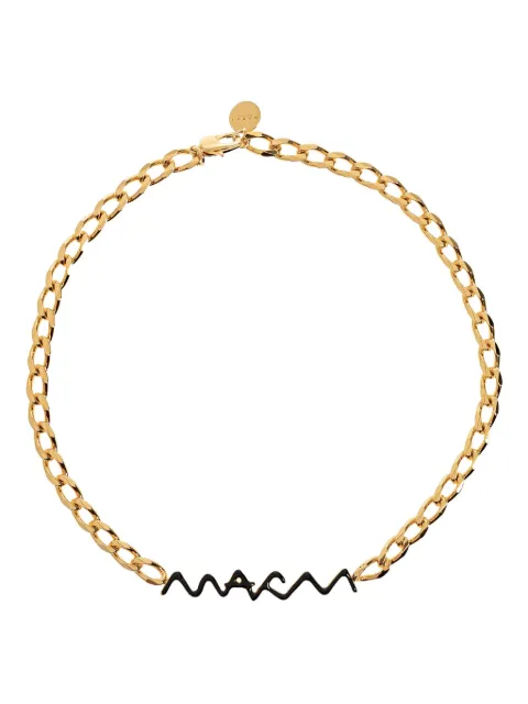 Marni chain-link brass necklace