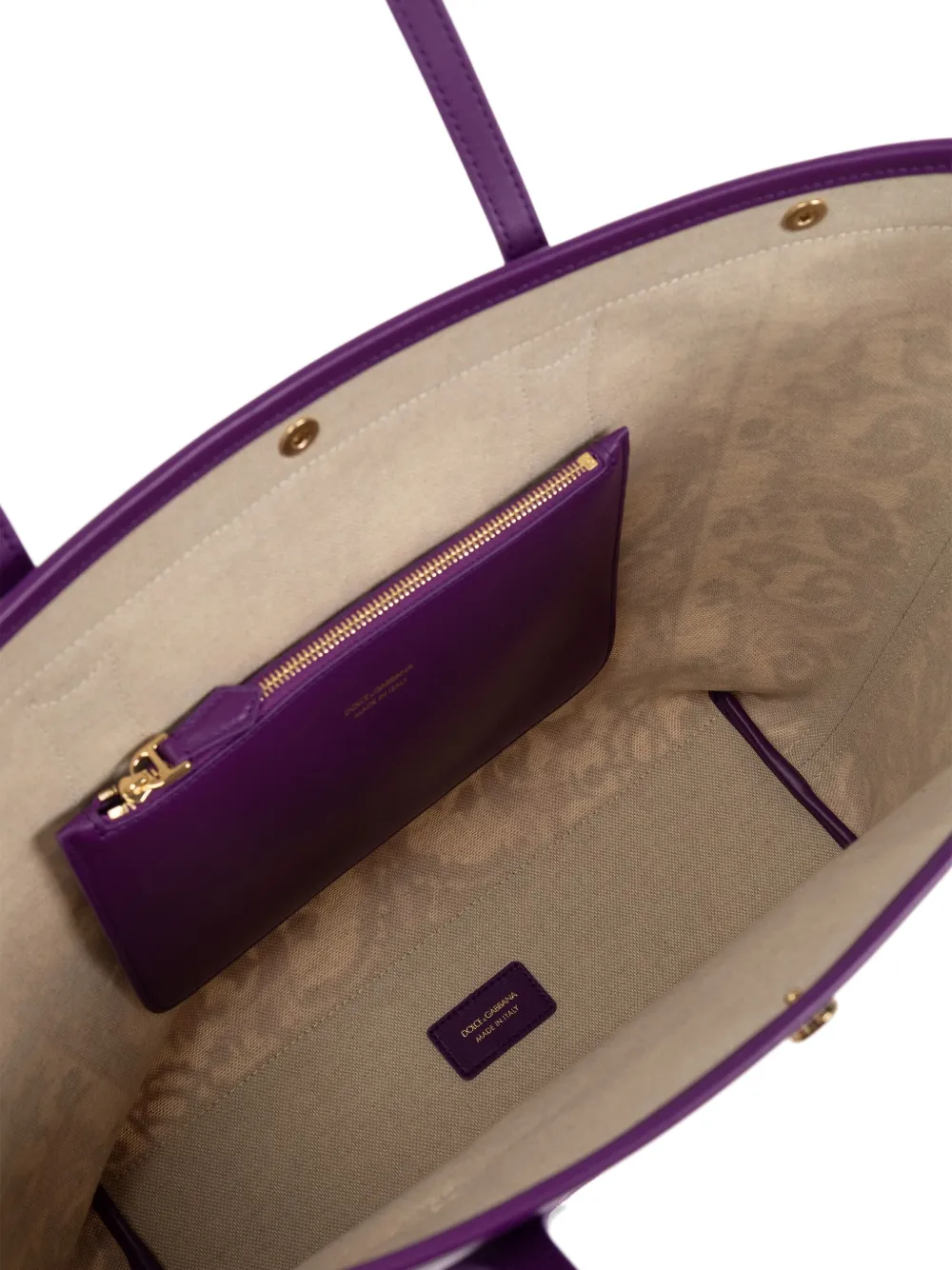 Dolce & Gabbana Majolica-print tote bag Paars