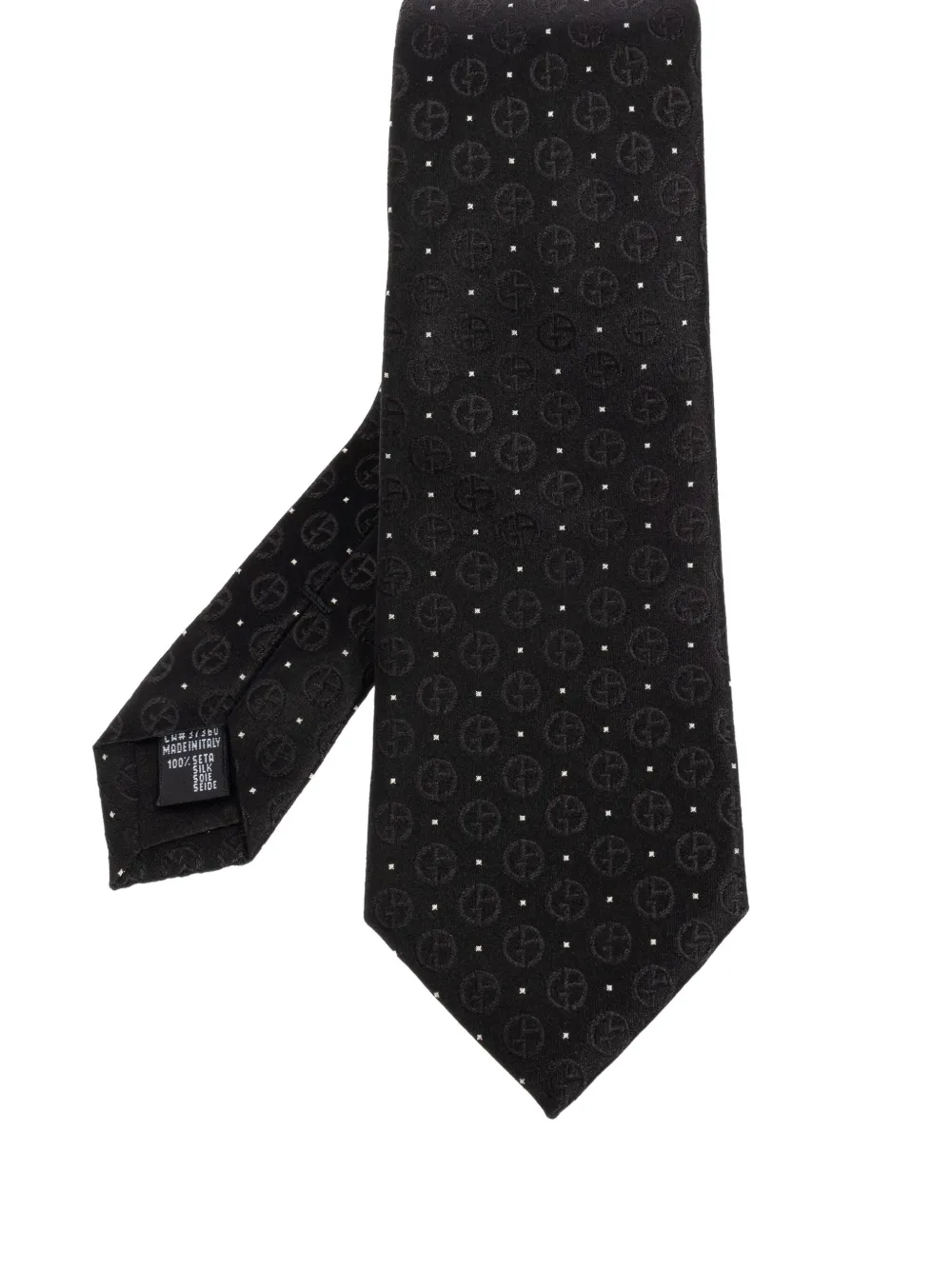 Giorgio Armani Zijden stropdas Zwart