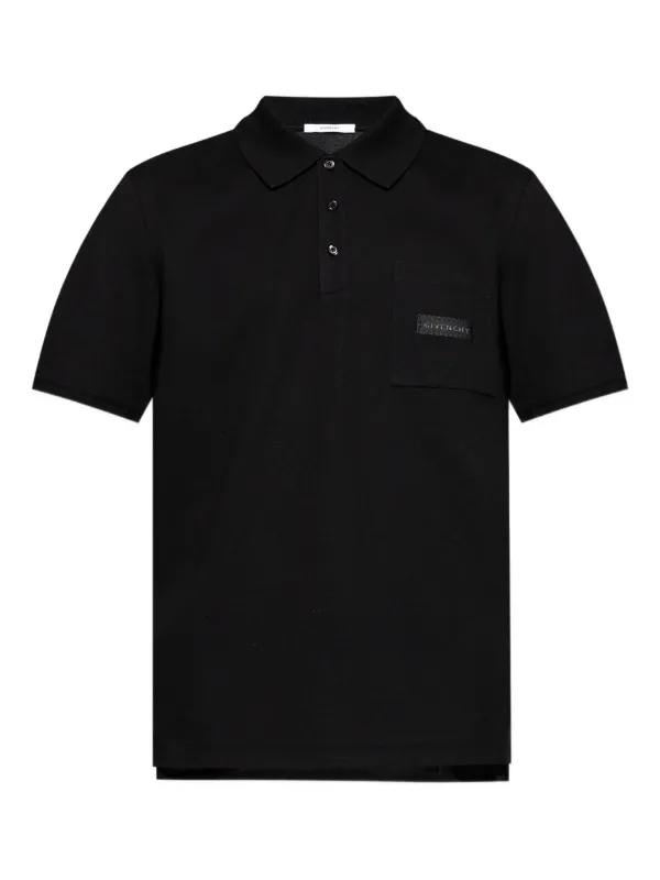 Givenchy logo-patch Polo Shirt Black FARFETCH VN