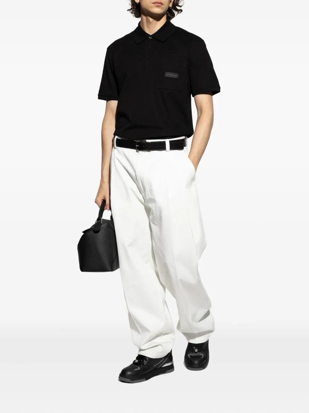 Givenchy Poloshirt met logopatch Zwart