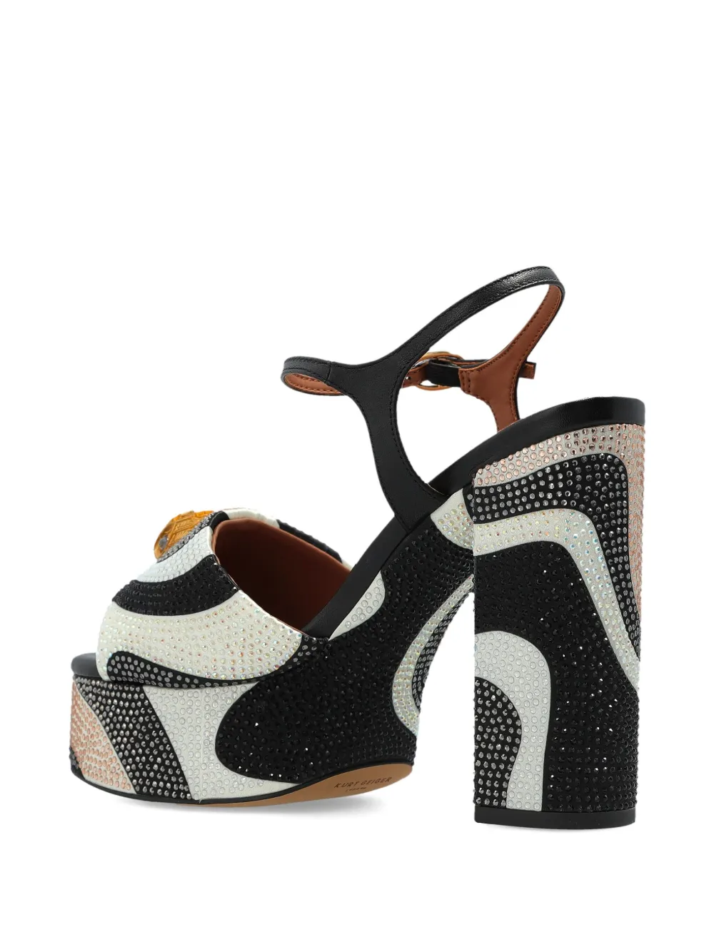 Kurt Geiger London 130 mm Kensington sandalen met hak Zwart