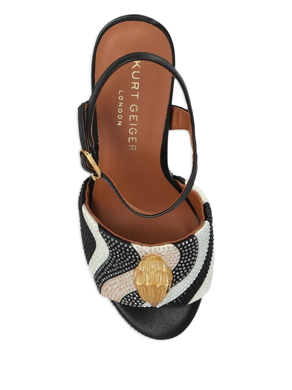 Kurt Geiger London 130 mm Kensington sandalen met hak Zwart