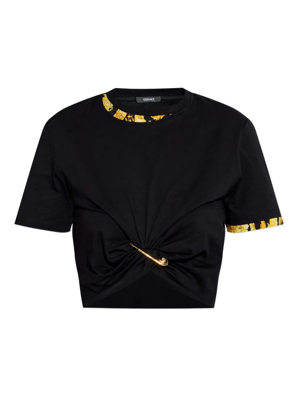 Versace Safety-Pin twisted top | Black | Image 1