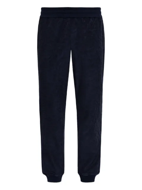 Versace textured-cuff trousers