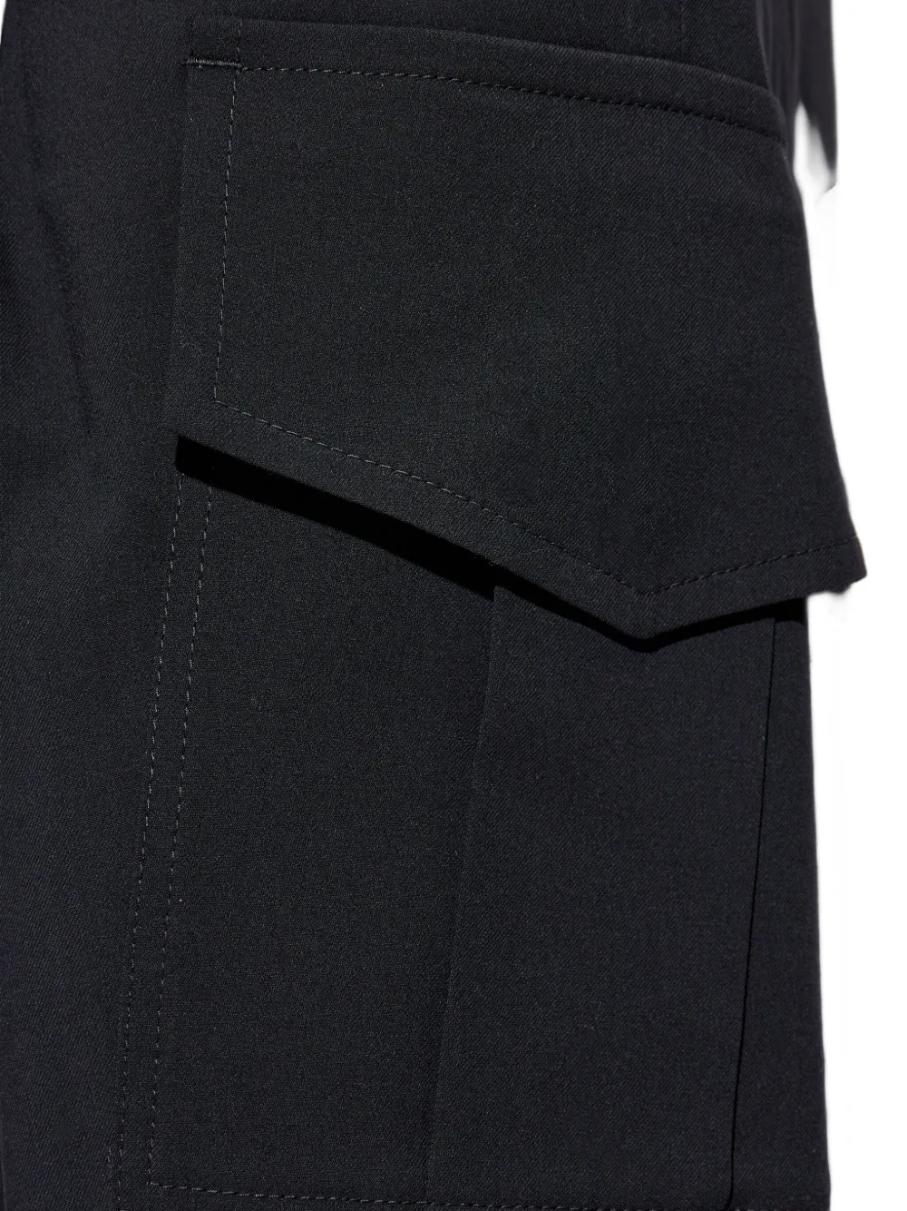 Giorgio Armani Geplooide cargo broek Zwart