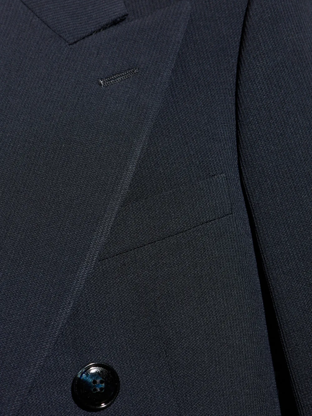 Giorgio Armani double-breasted suit Blauw