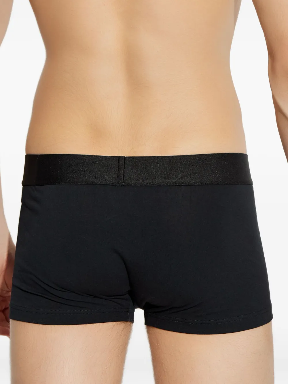 Versace Drie boxershorts met logoband Zwart