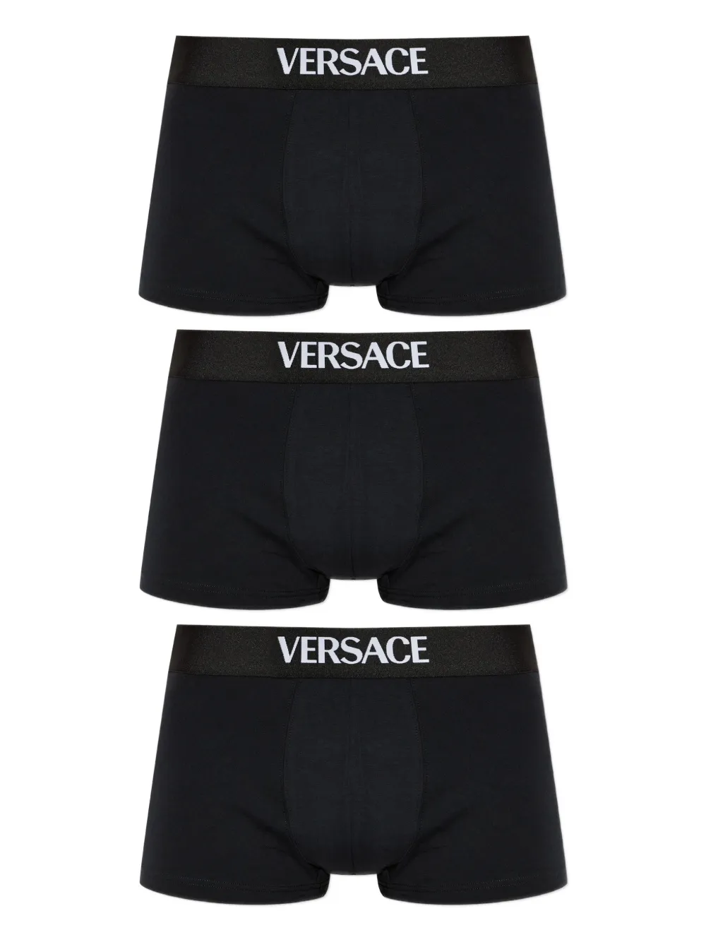 Versace logo-band boxer (set of three) | Black | Image 1