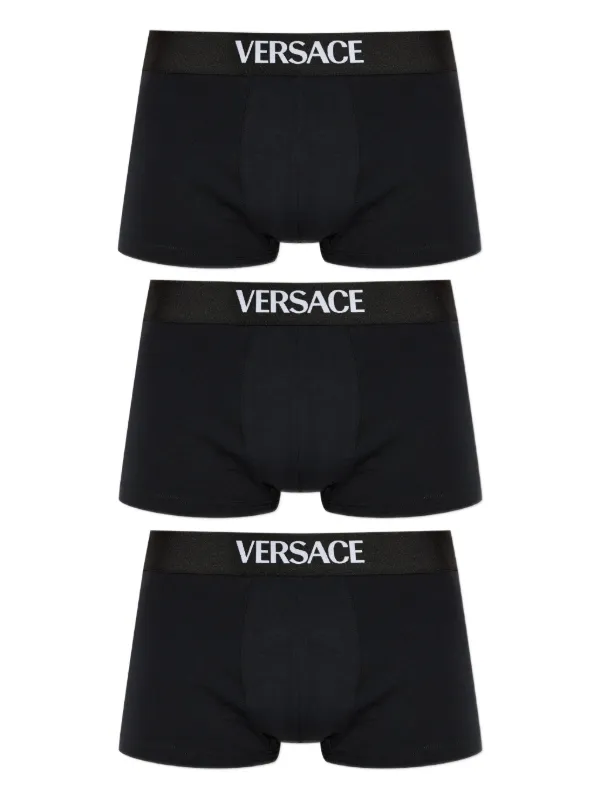 VERSACE ボクサーパンツ/Black 2枚セット VERSACE ヴェルサーチェ ボクサーパンツ 父の日 プレゼント 2枚