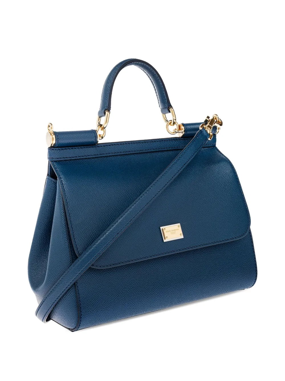 Dolce & Gabbana medium Sicily leather tote bag Blauw