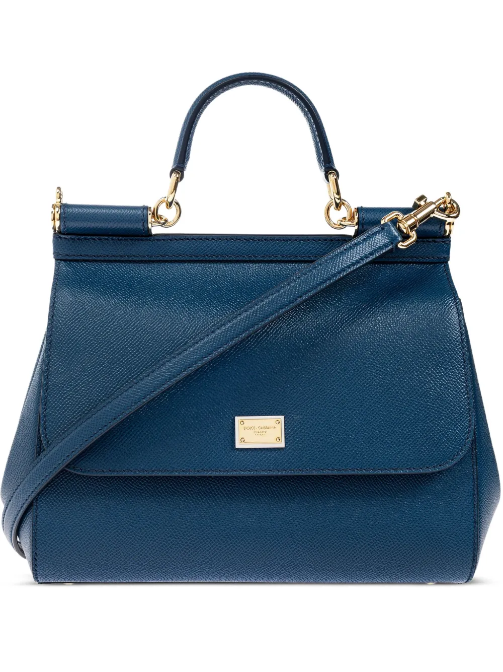 Dolce & Gabbana medium Sicily leather tote bag Blauw