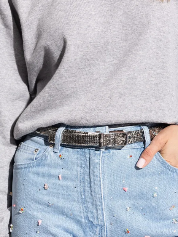 Versace Cintura In Ottone Argento FARFETCH IT