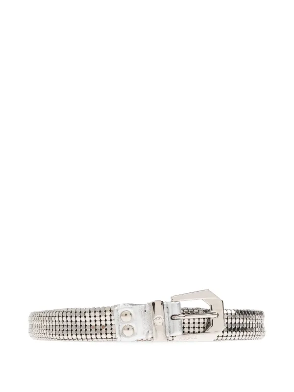 Versace Brass Belt in Silver