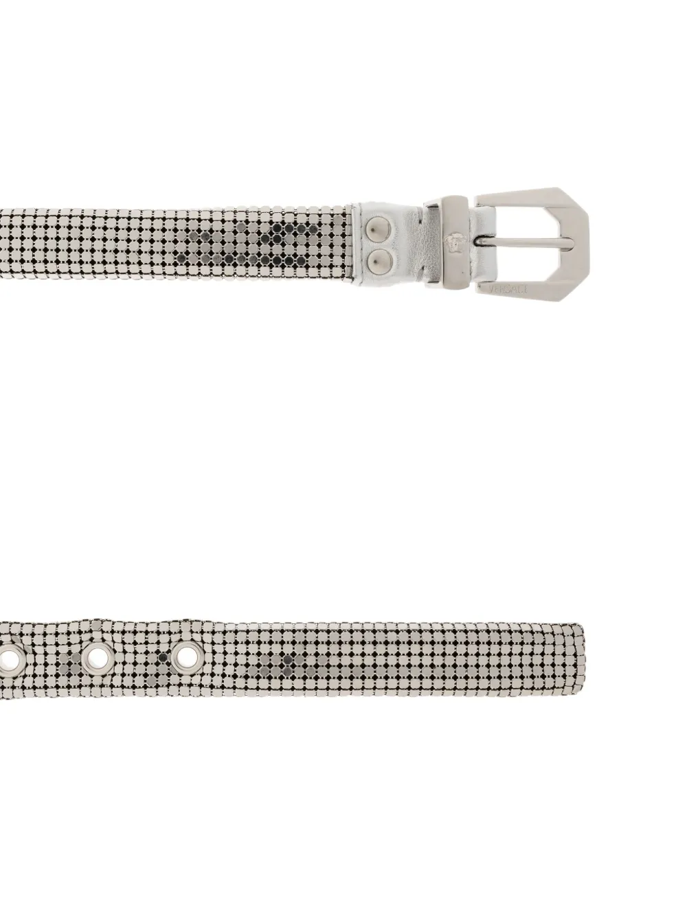 Versace Messing riem Zilver