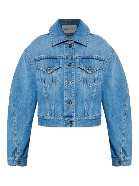 Givenchy puffed-sleeve denim jacket