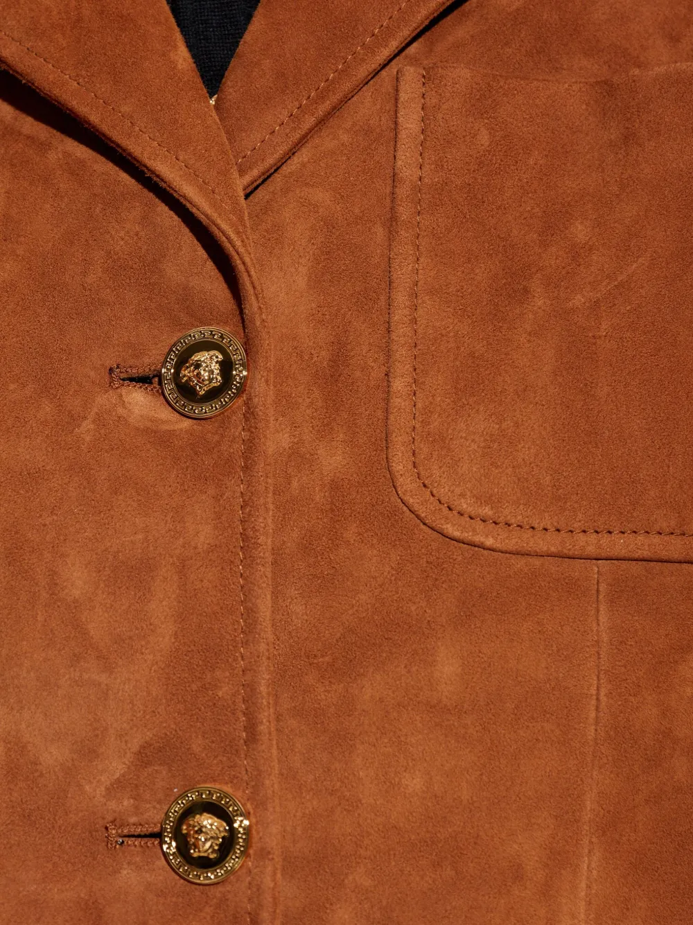 Versace suede blazer Bruin