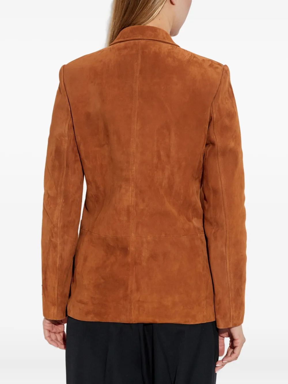 Versace suede blazer Bruin